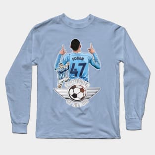 Manc Blues - Phil Foden - FOOTBALLER OF THE YEAR Long Sleeve T-Shirt